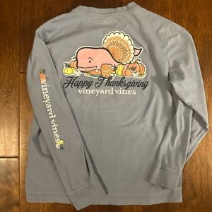 Boys size 7 Vineyard Vines Thanksgiving long sleeve shirt